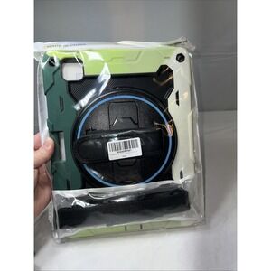 For iPad Air 11-Inch M3/M2 Gen Heavy Duty Full Body Case Stand Cover with Strap